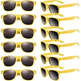 TUPARKA 12 Pack Sunglasses in Bulk School Party Goody Bag Fillers for Birthday Party Beach Pool Party, Yellow