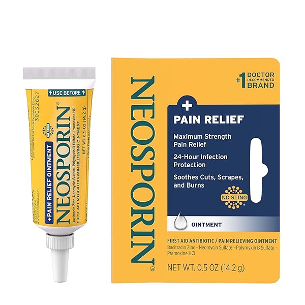 NEOSPORIN + MAXIMUM-STRENGTH PAIN RELIEF DUAL ACTION OINTMENT,...