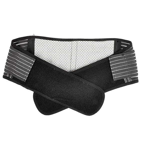 Back Support Lumbar Brace Belt Double Pull Velcro Strap Lower
