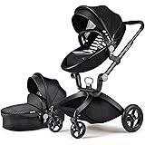 hot mom pushchair 2018 3 in 1 travel system with 360 rotation function grey