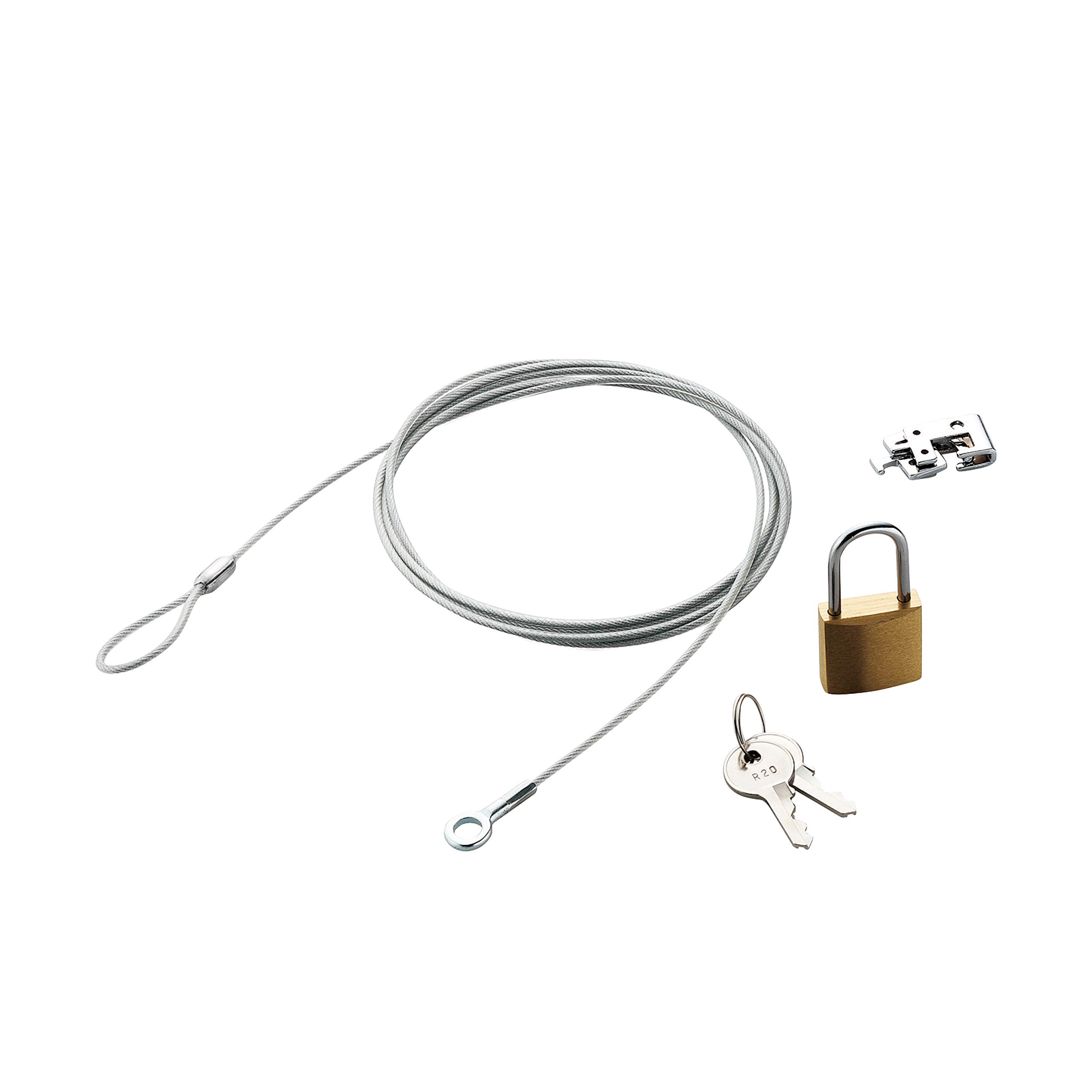 エレコム セキュリティワイヤー(1.7m/径2.2mm) 南京錠 ESL-3商品画像