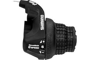 Aikolesa Bike Gear Shifters 6 Speed, Bicycle Revoshift Right SL-RS25-6 6R Shift Lever Bicycle Twist Grip Thumb Gear Shifter for MTB Folding Mountain Bike (RS25-6R)