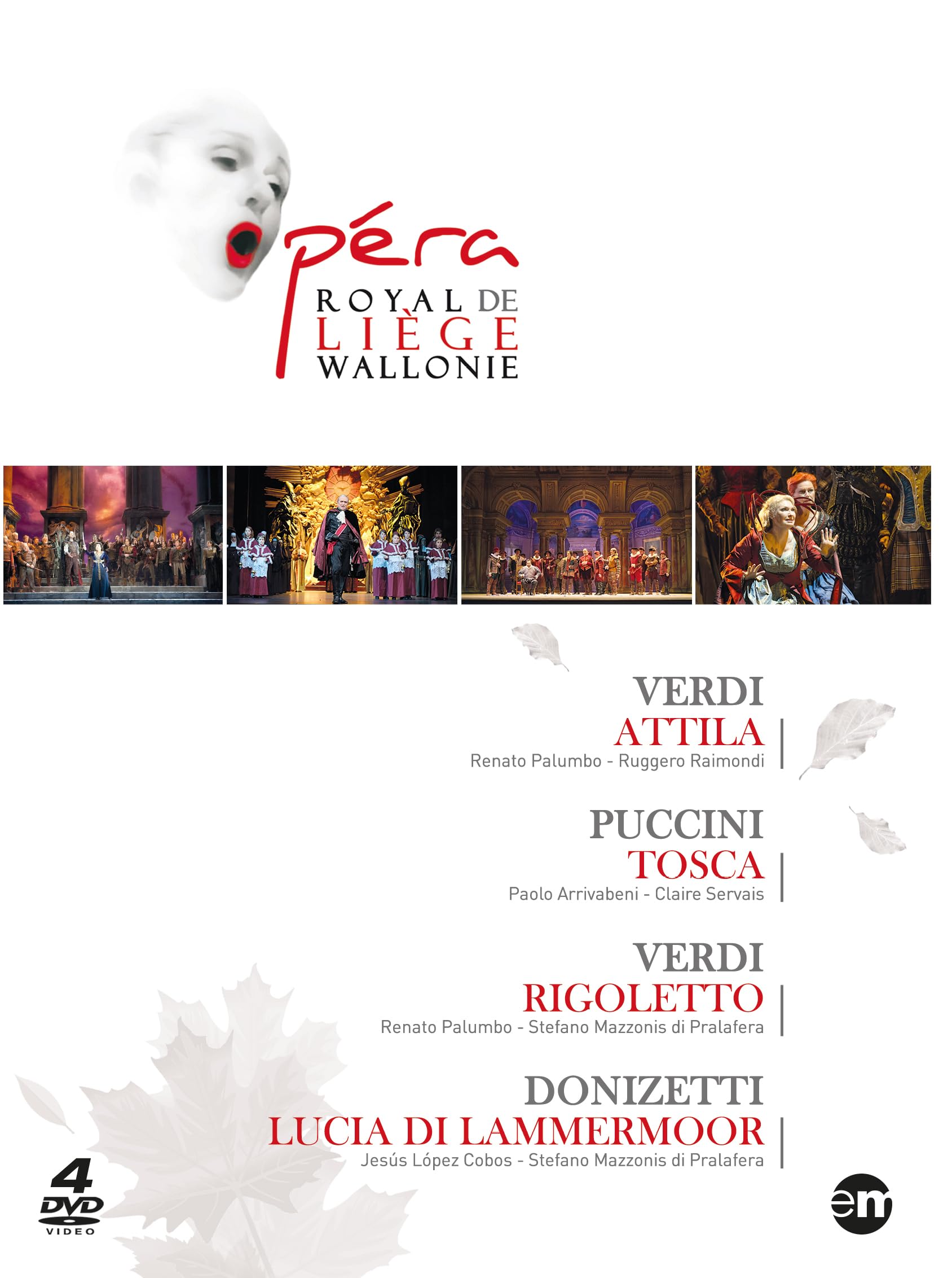 Orw - opera royal de wallonie - 4 dvd