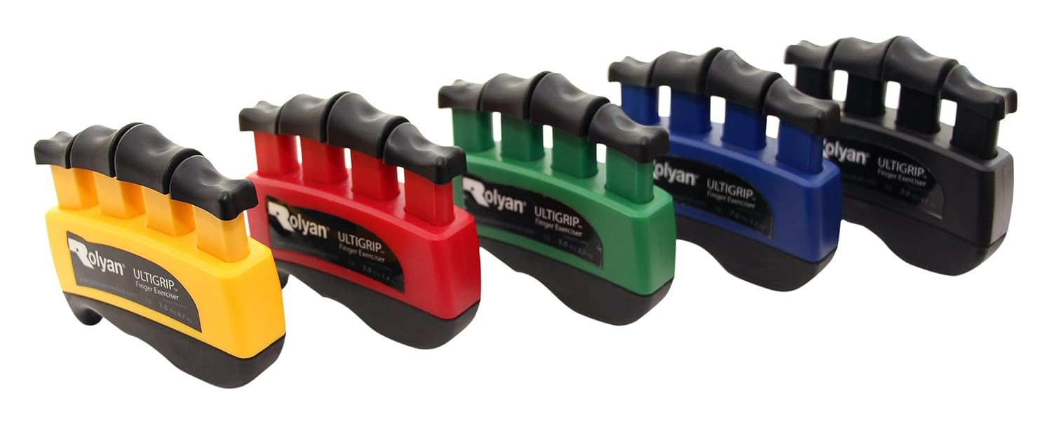 Rolyan 568690 Ultigrip Finger Exercisers, Set of 5 With Display, Finger