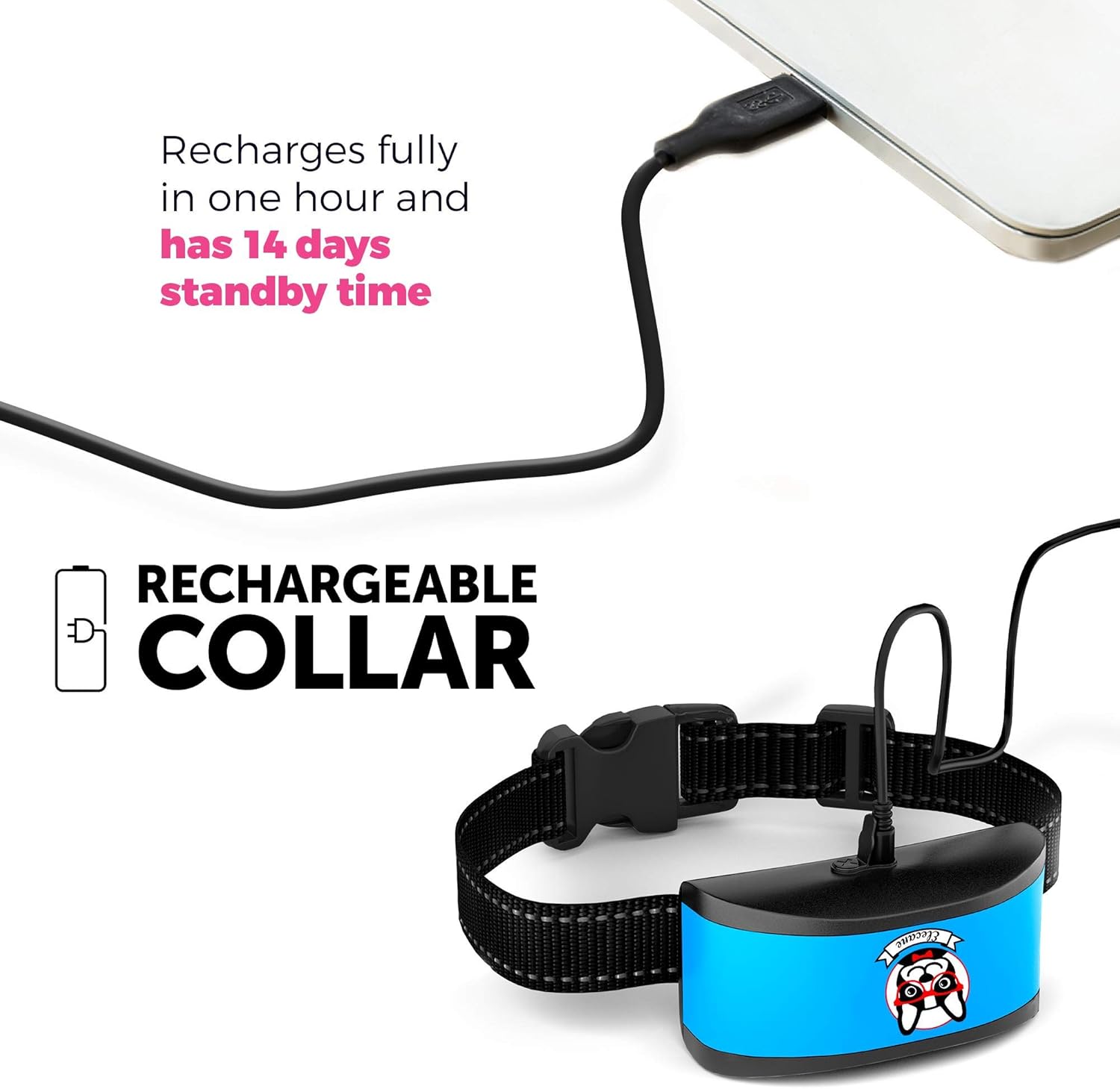 Small Dog Bark Collar Rechargeable - Anti Barking Collar for Small Dogs - Smallest Most Humane Stop Barking Collar - Dog Training No Shock Bark Collar Waterproof - Safe Pet Bark Control Device : Kitchen & Dining
