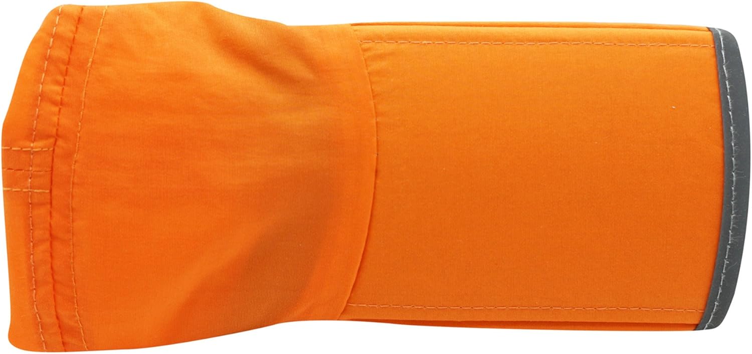 Connectyle Foldable Mesh Sun Cap Outdoor Sports Hat Breathable Sun Runner Cap with Reflective Trim Orange: Clothing