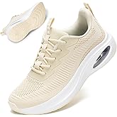 ZYEN Wide Toe Box Shoes Women Air Cushion Road Running Shoes Extra Wide Width Sneakers Arch Support Gym Athletic Tennis Sneakers Lightweight Breathable Walking Shoes