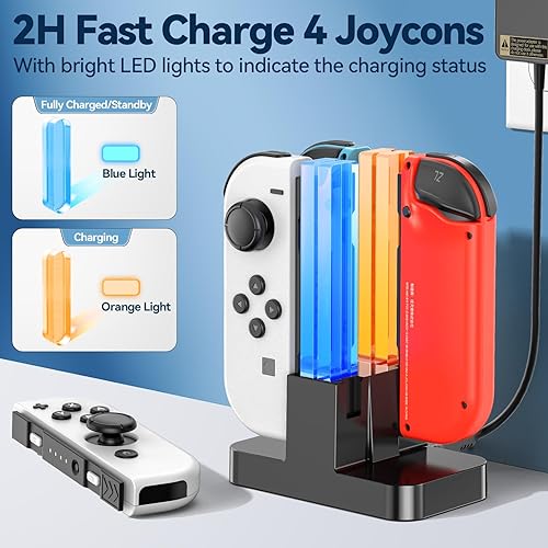 Switch Controller Charger Dock for Nintendo Switch Joycon, Joy con