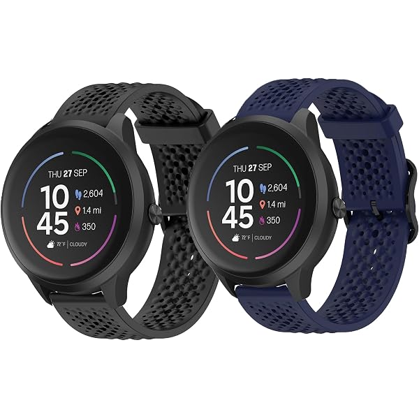 Silikon-Armbänder Kompatibel Mit ITouch Smartwatches – Elastisch, Ausgehöhlt, 20 Mm & 24 Mm, Für Air 4/Sport 4