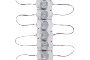 Q QINGCHEN Warm White 3000K 12V LED Module with Lens 2.0W for Light Box with Tape Adhesive Back (20pcs Pack)