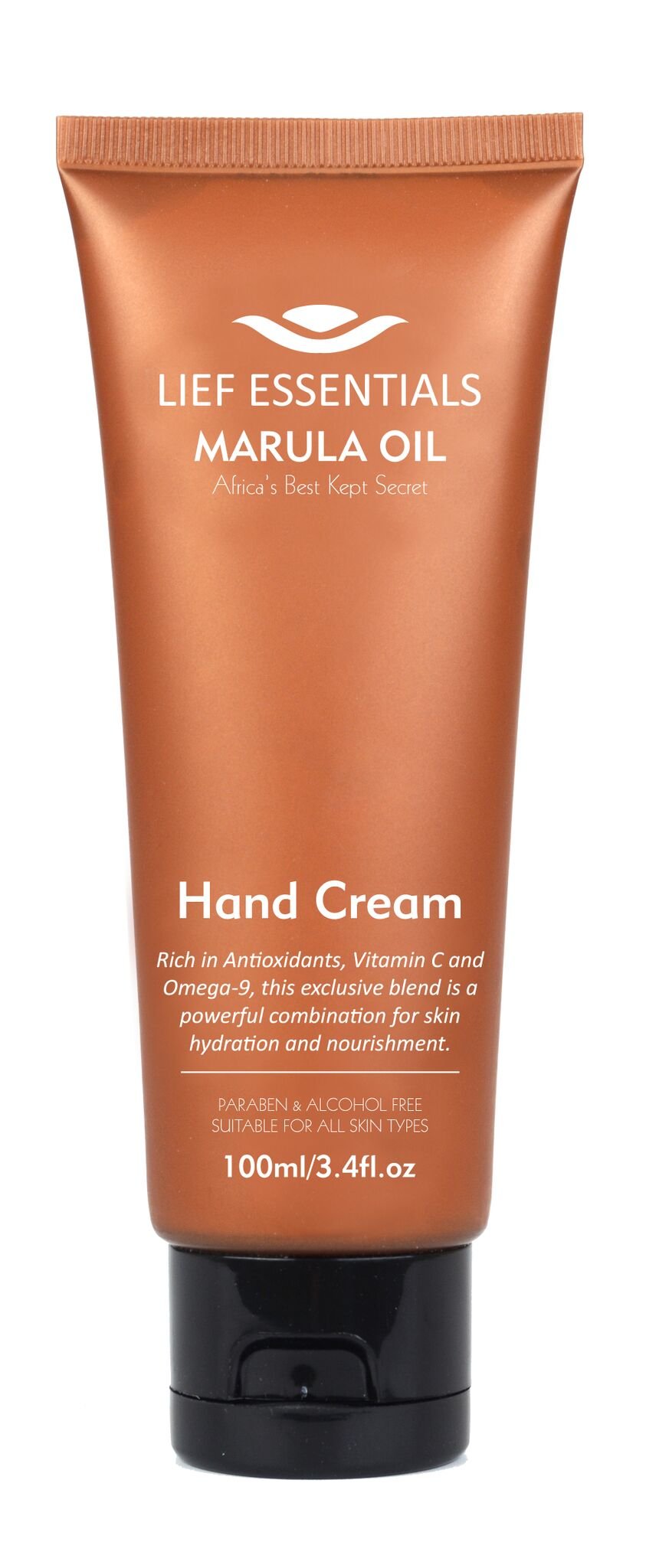 LIEF ESSENTIALS Hand Cream with Pure Organic African Marula Oil. Suitable For All Skin Types. Cruelty-free. 100 ml