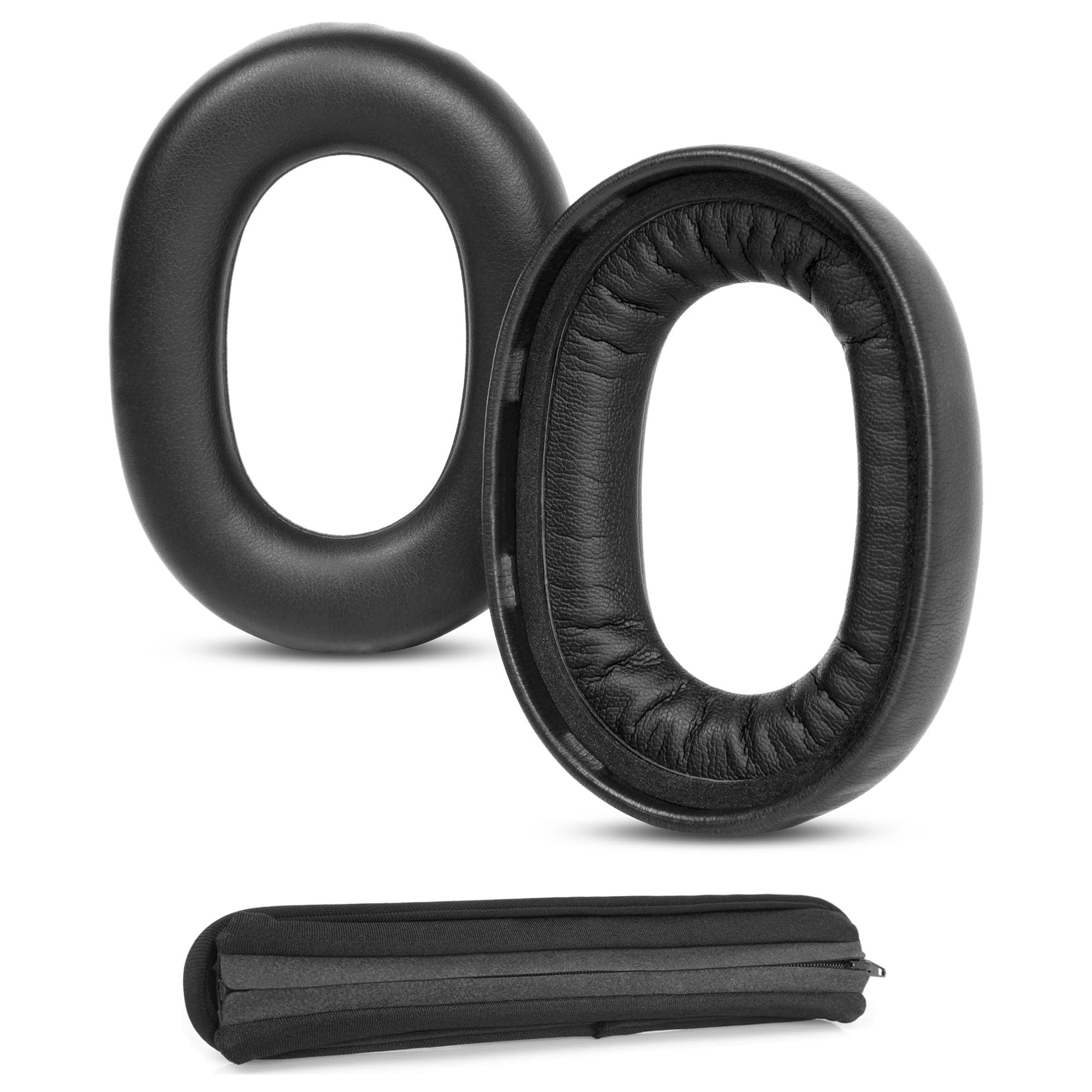 HAIZEEN Earpads and Headband Compatible with Jabra Elite 85H Wireless Headsets Ear pads Replacement Cushion (Protein Leather/Memory Foam)