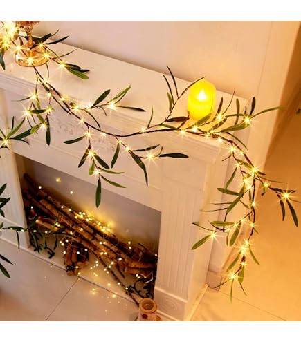 Olive Tree 6ft IPEWLEX Vine Fairy Lights, Artificia Produktbild-Vorschau 14