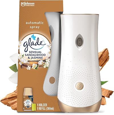 Glade Automatic Air Freshener Holder & Refill Sandalwood Jasmine 269ml Starter
