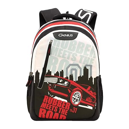 Genius 35 Ltrs Black Casual Backpack (BLAZE19SBBLK)