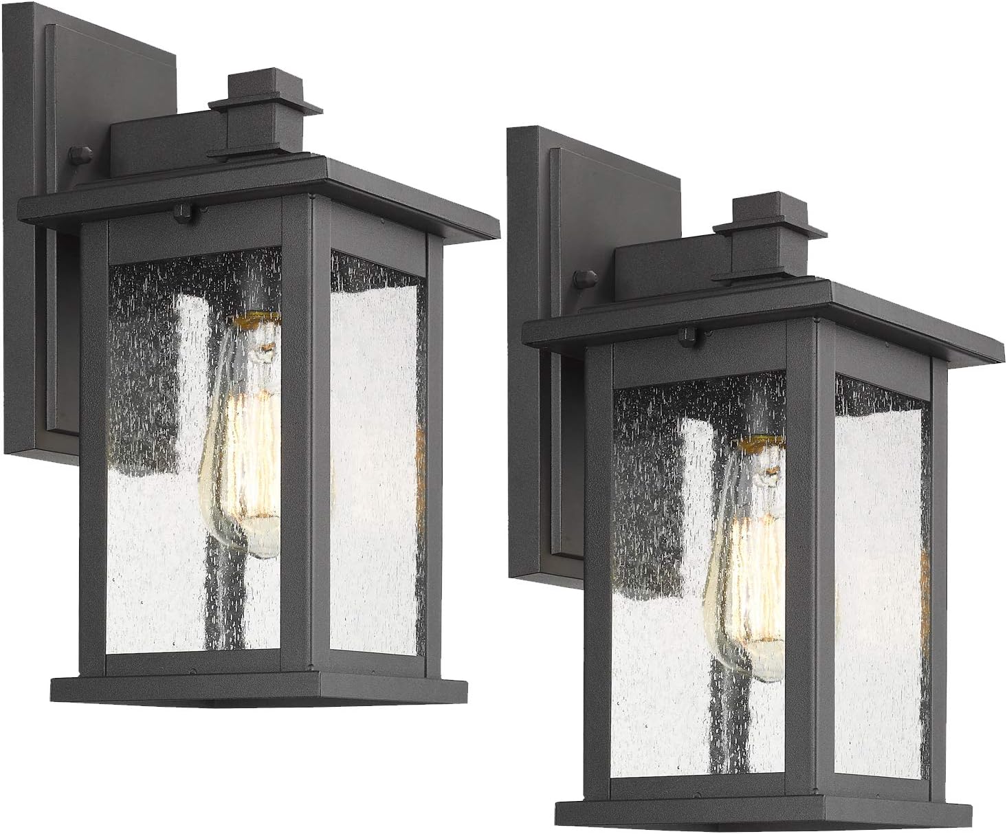 Emliviar Outdoor Wall Wall Sconces Lantern 2 Pack, 1Light Exterior