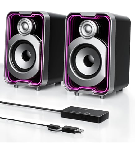 Amazon.com: RECCAZR SP2040 Surround Computer Speakers with Deep