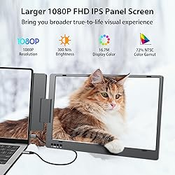 KYY Laptop Screen Extender, 14'' FHD 1080P USB-C
