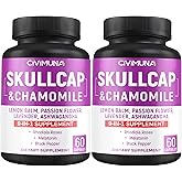 CIVIMUNA Skullcap Capsules with Skullcap, Chamomile, Lemon Balm and More - 120 Capsules for 4 Months Supply (Pack of 2)