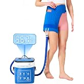 Cold Therapy Machine for Hip After Surgery with Pressure Regulator &amp; Temperature Display, Ice Machine for Hip Replacement with Timer, Ice Wrap Pad Cryotherapy System for Post-Surgery Pain Relief
