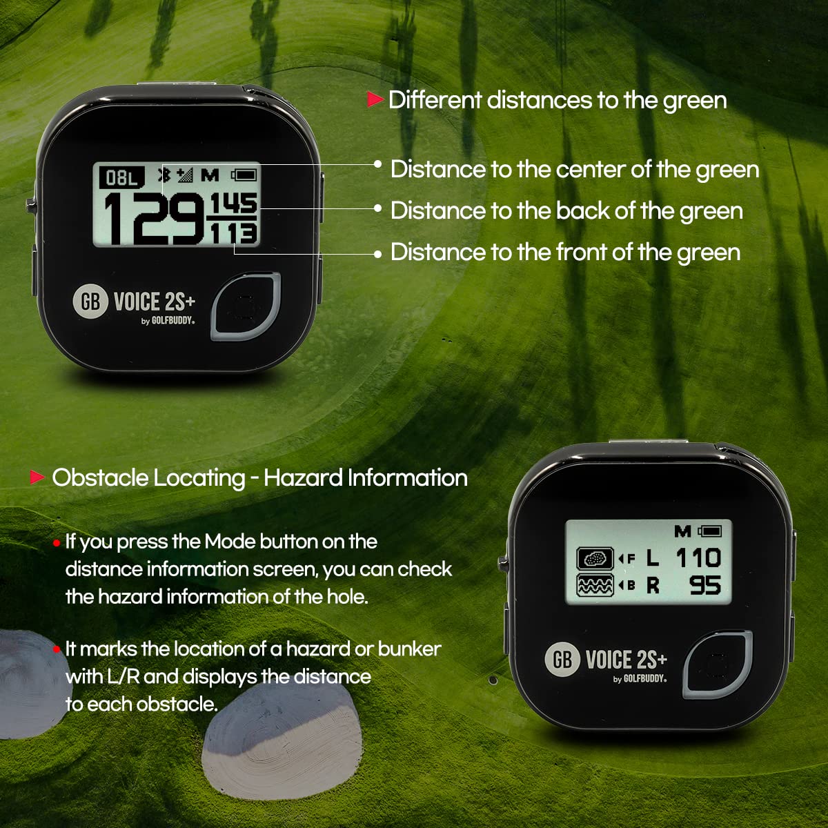 GolfBuddy Voice 2 Golf GPS/Rangefinder