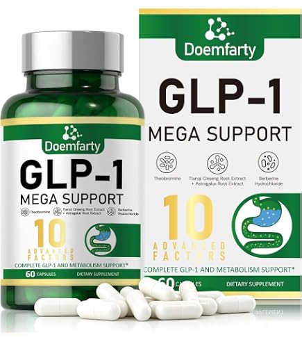 doemfarty glp 1 mega support System GLP-1 Support, 60 Capsules