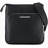 Armani Exchange Men's Okinawa Flat Crossbody, Black, One Size