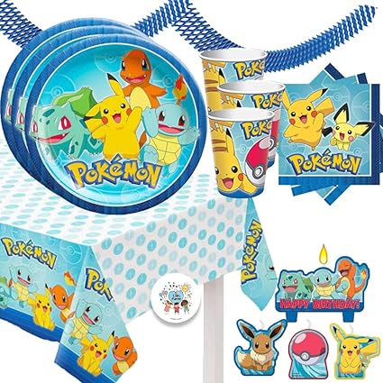 Classic Pokemon Birthday Party Supplies 