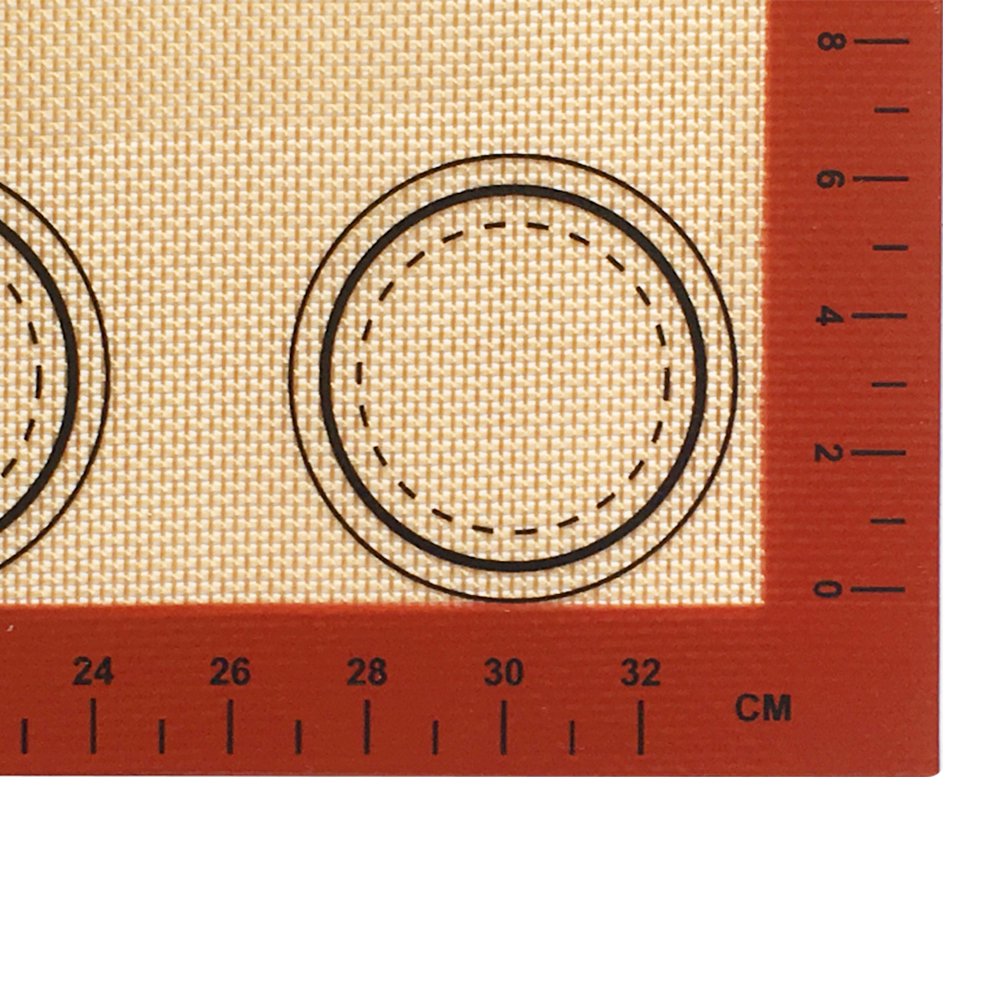Professional Custom Silicone Baking Mat With Measurements Macaron