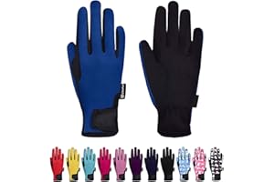 ChinFun Kids Horse Riding Gloves Boys & Girls Equestrian Horseback Gloves Children Youth Outdoor Mitts Perfect for Biking Cycling Gardening
