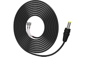 Yoizyfree Trail Camera Power Cord,5.5x2.1mm DC External Power Cable Compatible with Spypoint,Stealth Cam,Moultrie,Muddy Trail Camera,5.5x2.1mm DC Plug Trail Camera