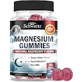Magnesium Citrate Gummies Supplement (60 Count) Natural Raspberry Flavored Magnesium Gummies for Women and Men Supports Healt