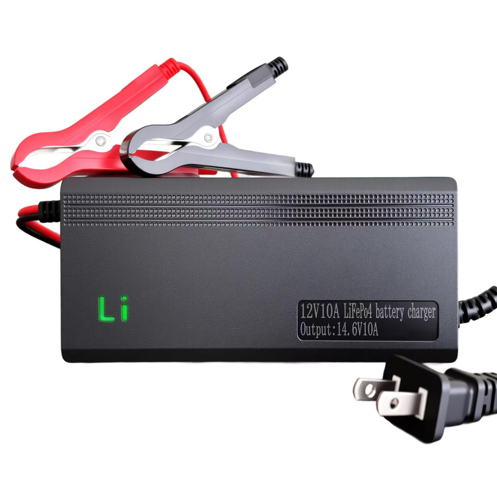 Photo 1 of 14.6V 10A LiFePO4 Battery Charger Designed for 12V Lithium Battery, AC-DC Smart Charger, Battery Maintainer, Built-in Safety Protections, Support 0V Charging Function