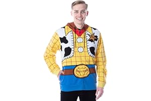 Disney Pixar Toy Story Men's I Am Buzz Lightyear Astronaut Costume Adult Sweatshirt Zip Hoodie