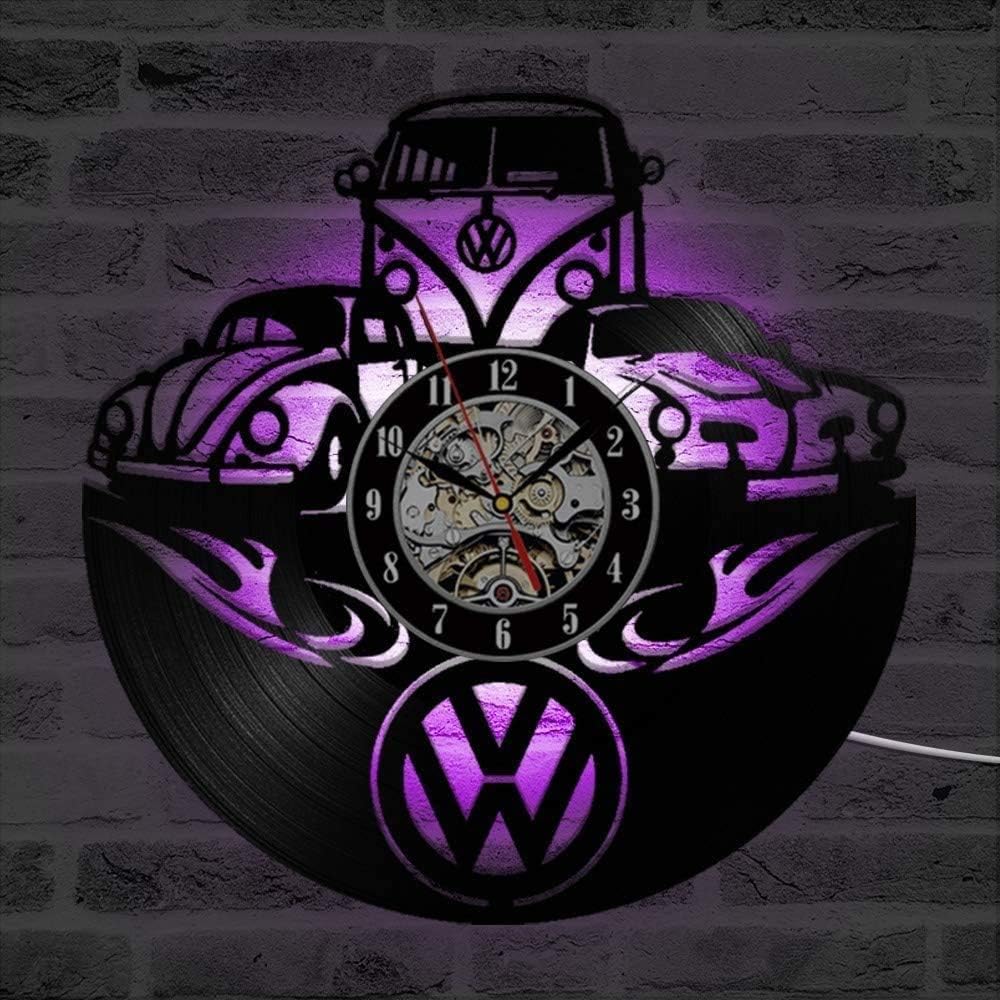 YHMJ Reloj de Pared Discos de Vinilo,Relojes de decoración de Pared con