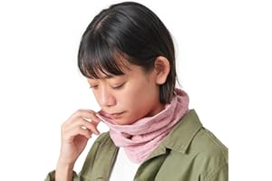 CHARM Neck Warmer for Women and Men - Warm Organic Cotton Headbands Made in Japan Ear Beanie Head Band Red