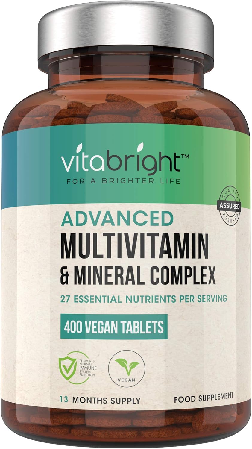 High Strength A-Z Multivitamin & Mineral Tablets for Men & Women, 400 count (Pack of 1)