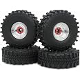 HOBBYSOUL RC 1.9 Beadlock Wheels & Mud Slingers Tires – 120mm Height, Adjustable Offset, For TRX4 SCX10 - View #2