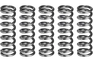 uxcell 5Pcs Compression Spring, 5mm OD, 0.8mm Wire Size, 15mm Free Length, Spring Steel Construction Extended Mechanical Comp