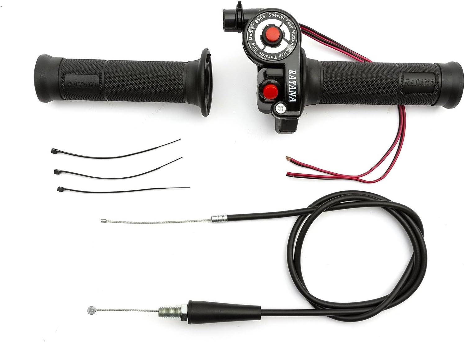 Pit Dirt Bike 1/4 Quick Turn Twist Throttle Black + Cable 43 Inch