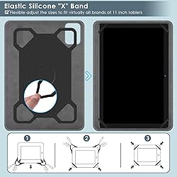 DETUOSI Universal 11 inch Tablet Case, Leather