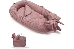 EAQ Baby Lounger, Infant Lounger for Newborn,Portable Baby Nest Cover Breathable & Soft, Newborn Essentials