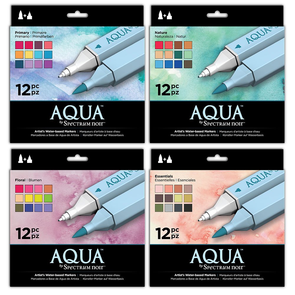 Spectrum Noir Aqua Marker Bundle, Various, 45.5 x 25.5 x 12.5 cm