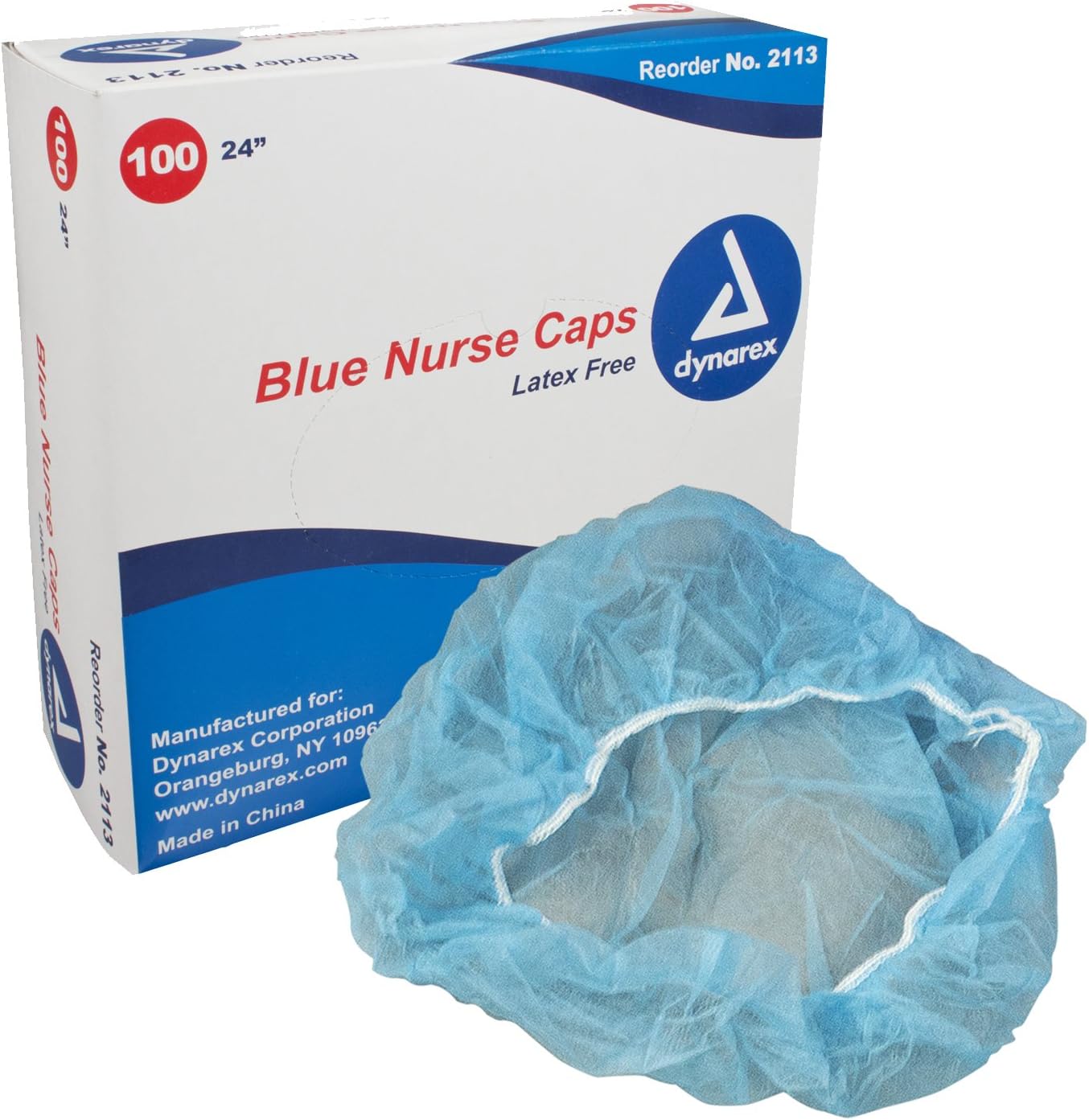 Dynarex 2113 Nurse Cap, Blue Health & Personal Care