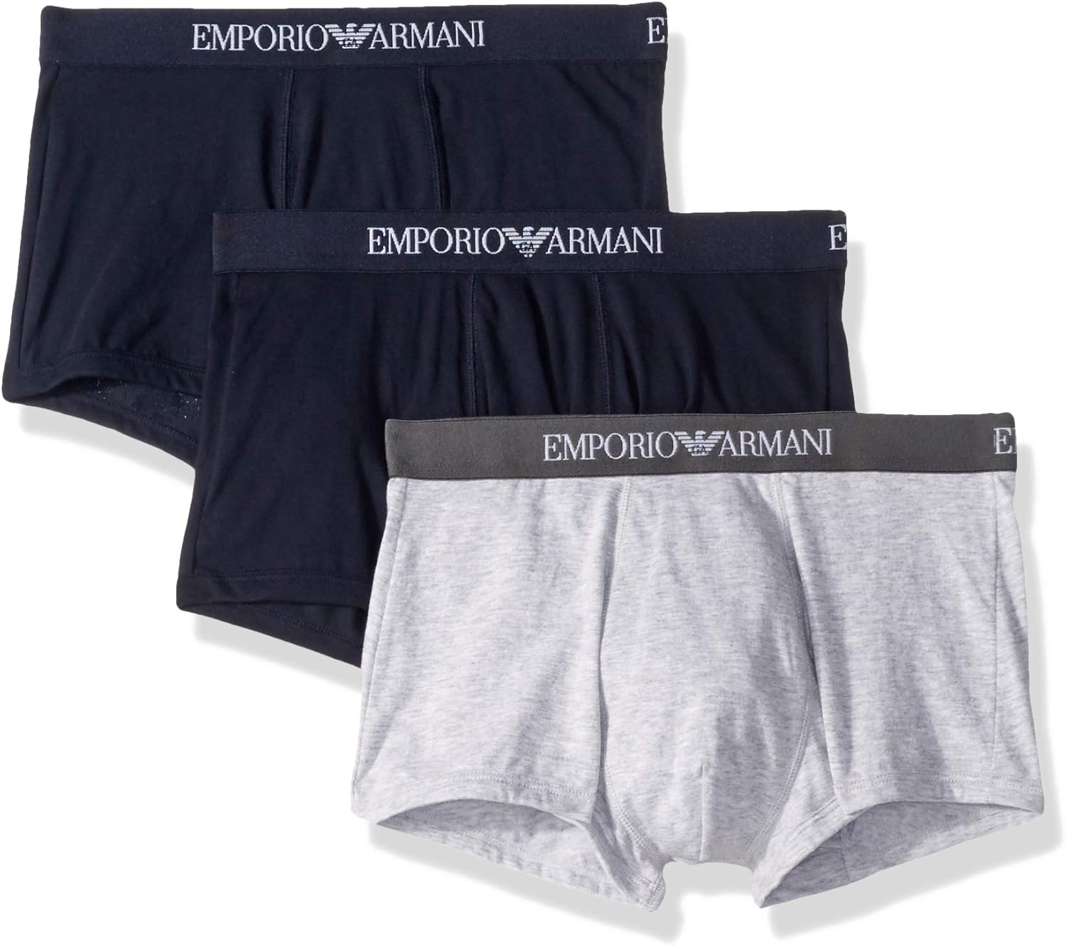 Emporio Armani Men's 3-Pack Cotton Trunks: Clothing