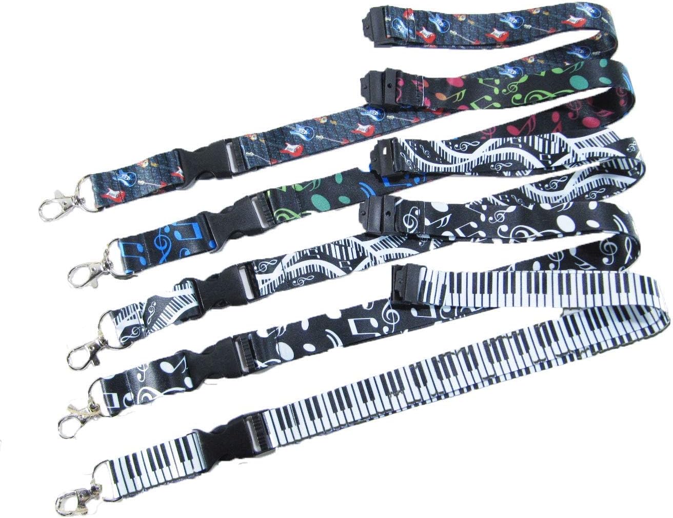 Music Office Lanyard ID Holder … (Keyboard 5 per Set)
