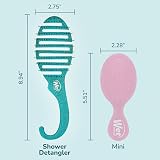 Wet Brush Shower Detangler Brush Green Glitter Intelliflex Unisex 1 Pc view 4