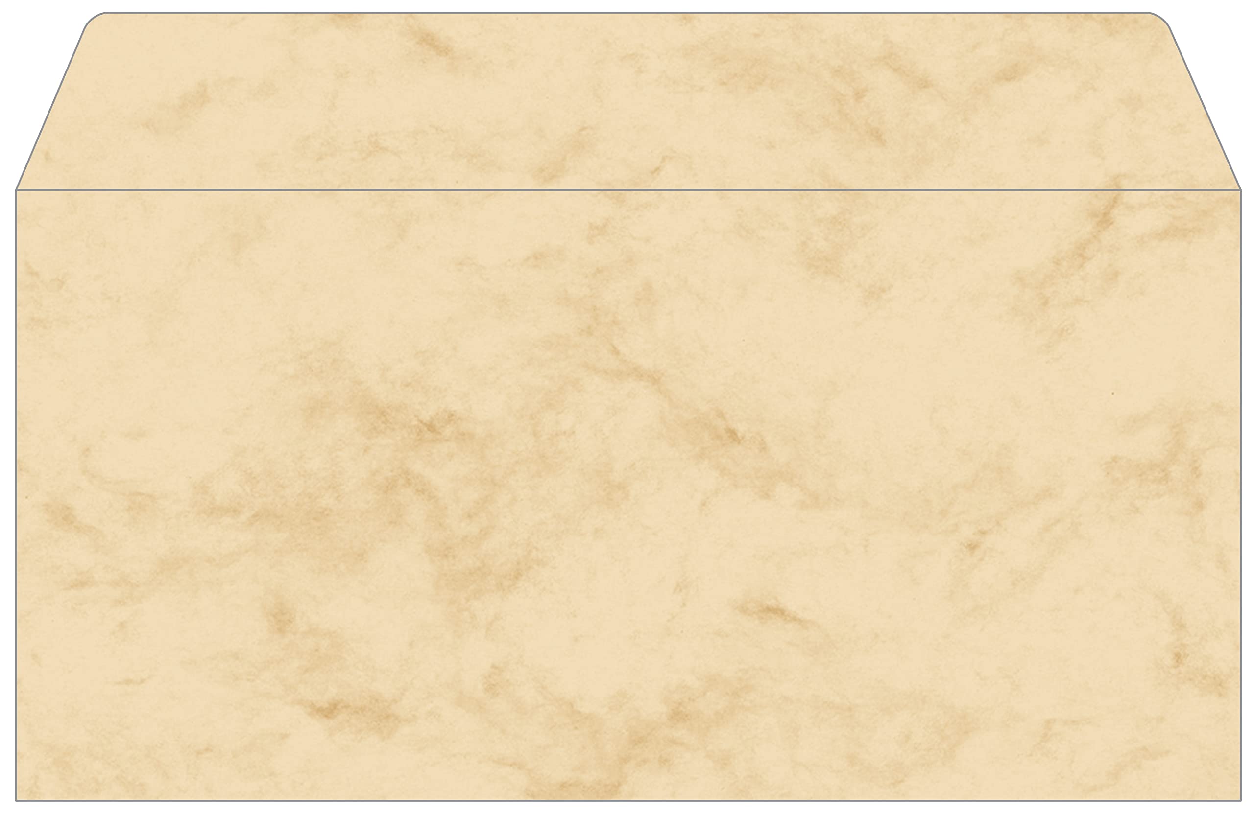 SIGEL DP074 Marbled envelopes, DL, 90 gsm, Beige, 50 Pieces