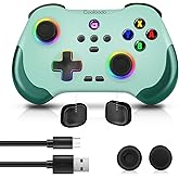 Coolaado Wireless Controller for Xbox/Swtich/PS3/4, Bluetooth Handheld Gaming Joysticks Gamepad Compatible With iPhone/Andriod Phones/PC (Green)