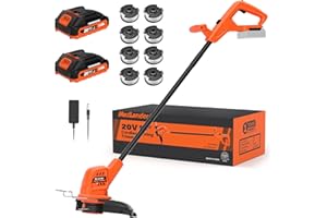 MAXLANDER Weed Wacker Cordless, 20V 10 Inch Weed Wacker Battery Operated, Lightweight String Trimmer and Edger Trimmer with 8